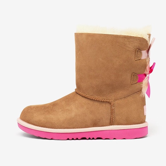 UGG Shoes Ugg Kids Bailey Bow Ii Boots Euc Size 4 Poshmark